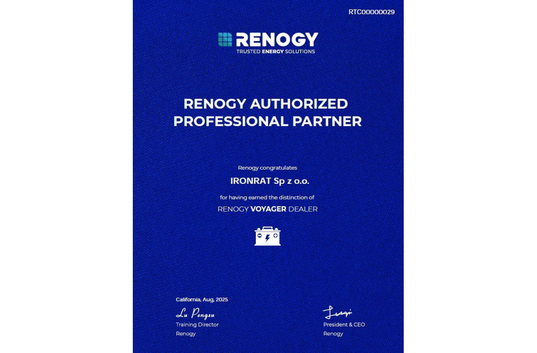 IronRat oficjalnym partnerem Renogy VOYAGER – nowy poziom energii off-grid!